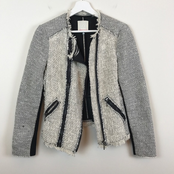 Rebecca Taylor Jackets & Blazers - Rebecca Taylor Tweed Moto Jacket